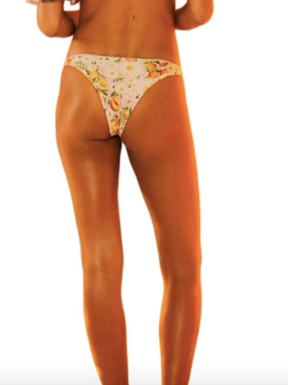 Like New Anthropologie x Farm Rio Tangerine Dream Bikini Bottom (L) - Picture 2 of 5